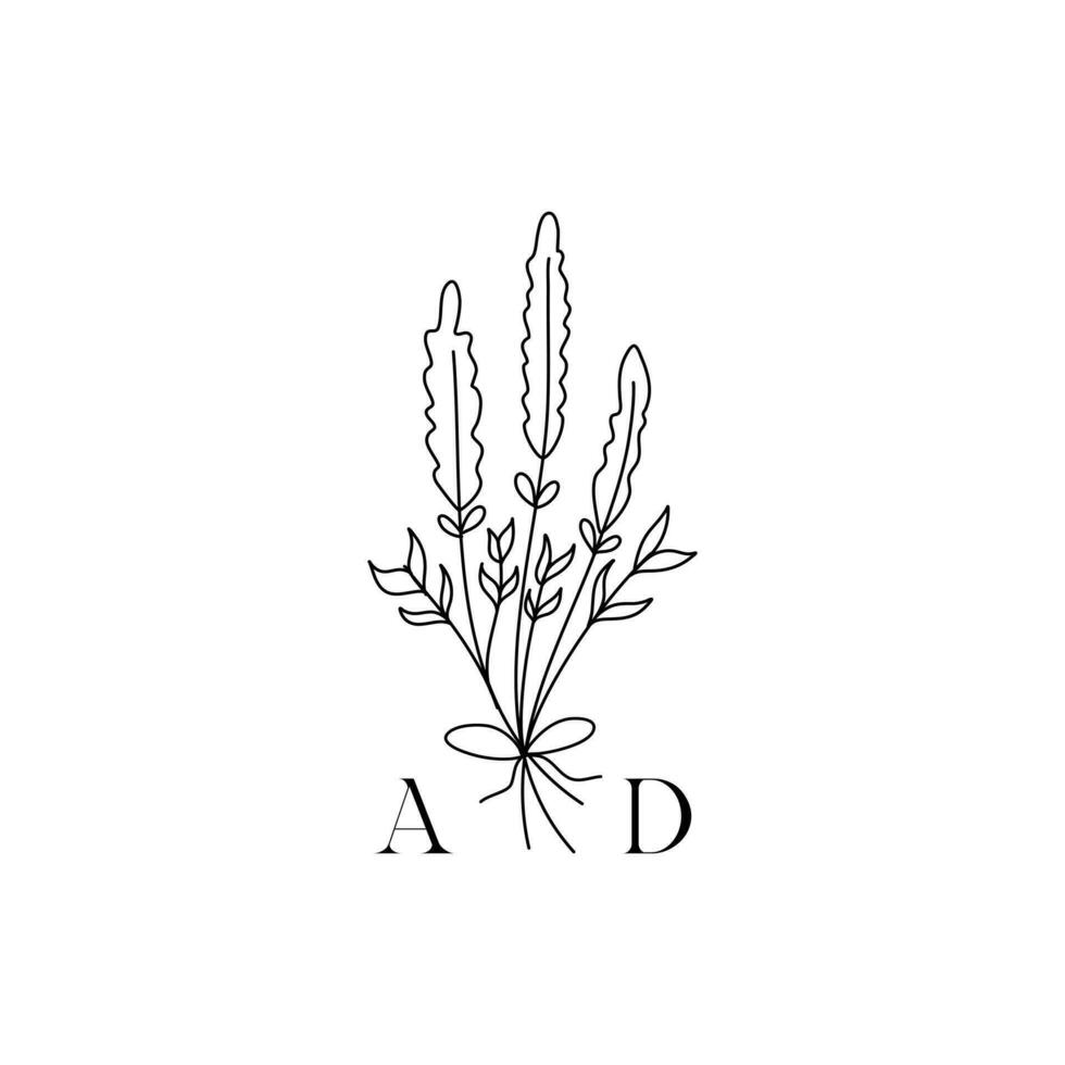 bruiloft logo, elegant en verfijnd monogram verzameling vector