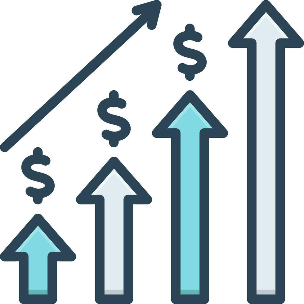 kleur icoon voor efficiënt vector