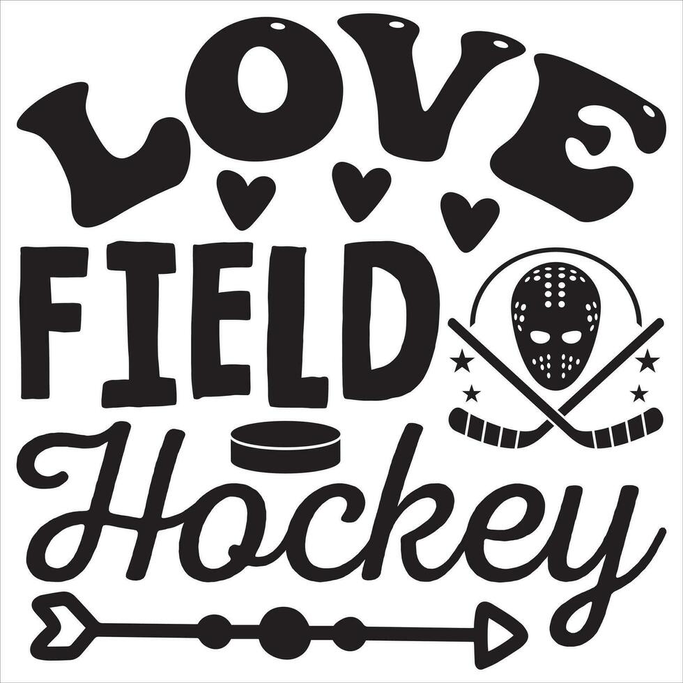 liefde veld- hockey vector