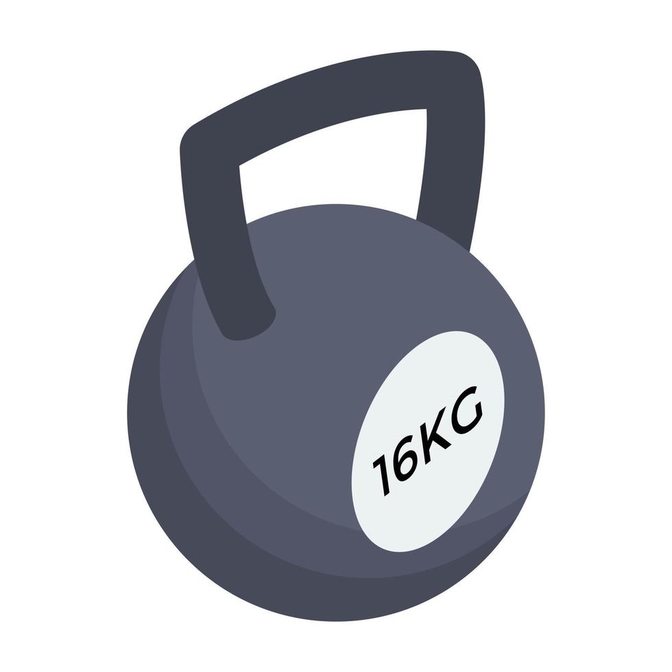 gewichtheffen kettlebell concepten vector