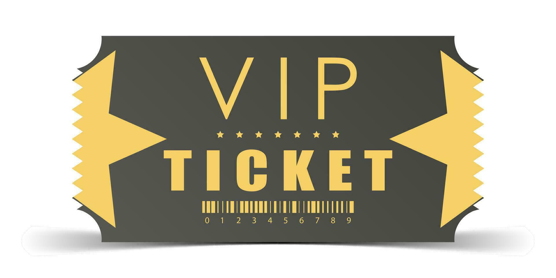 vip modern ticket kaart sjabloon. vector. vector