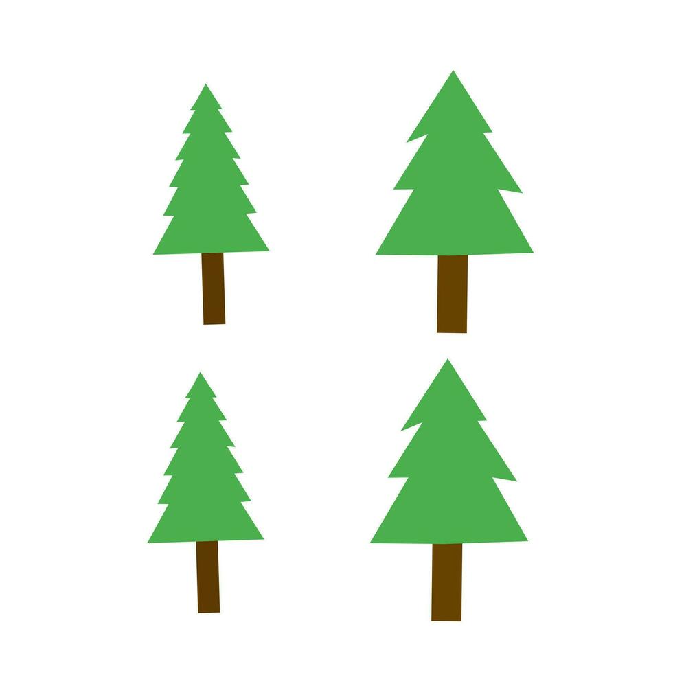 boom illustratie Aan een wit achtergrond vector