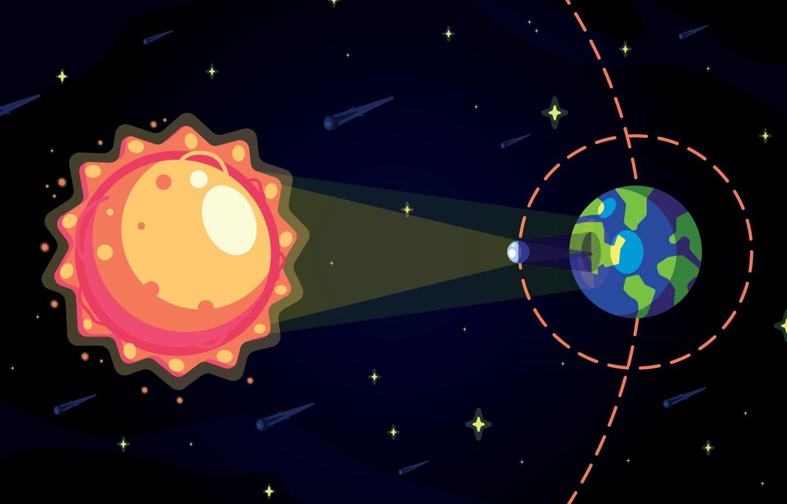 zonsverduistering concept vector