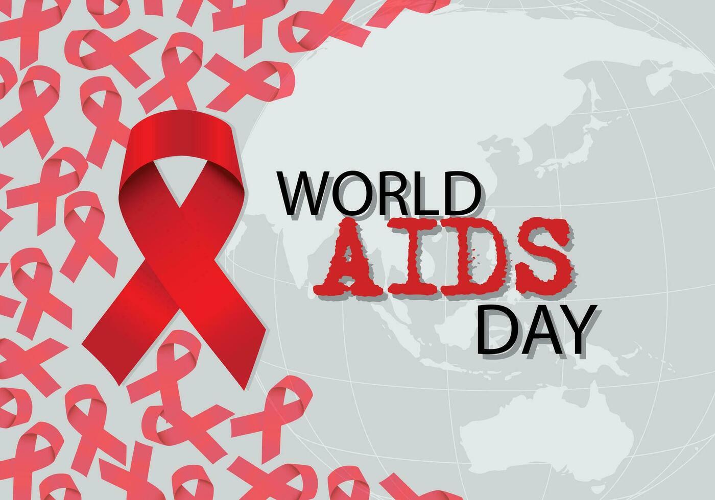 lint AIDS bewustzijn, wereld AIDS dag symbool vector