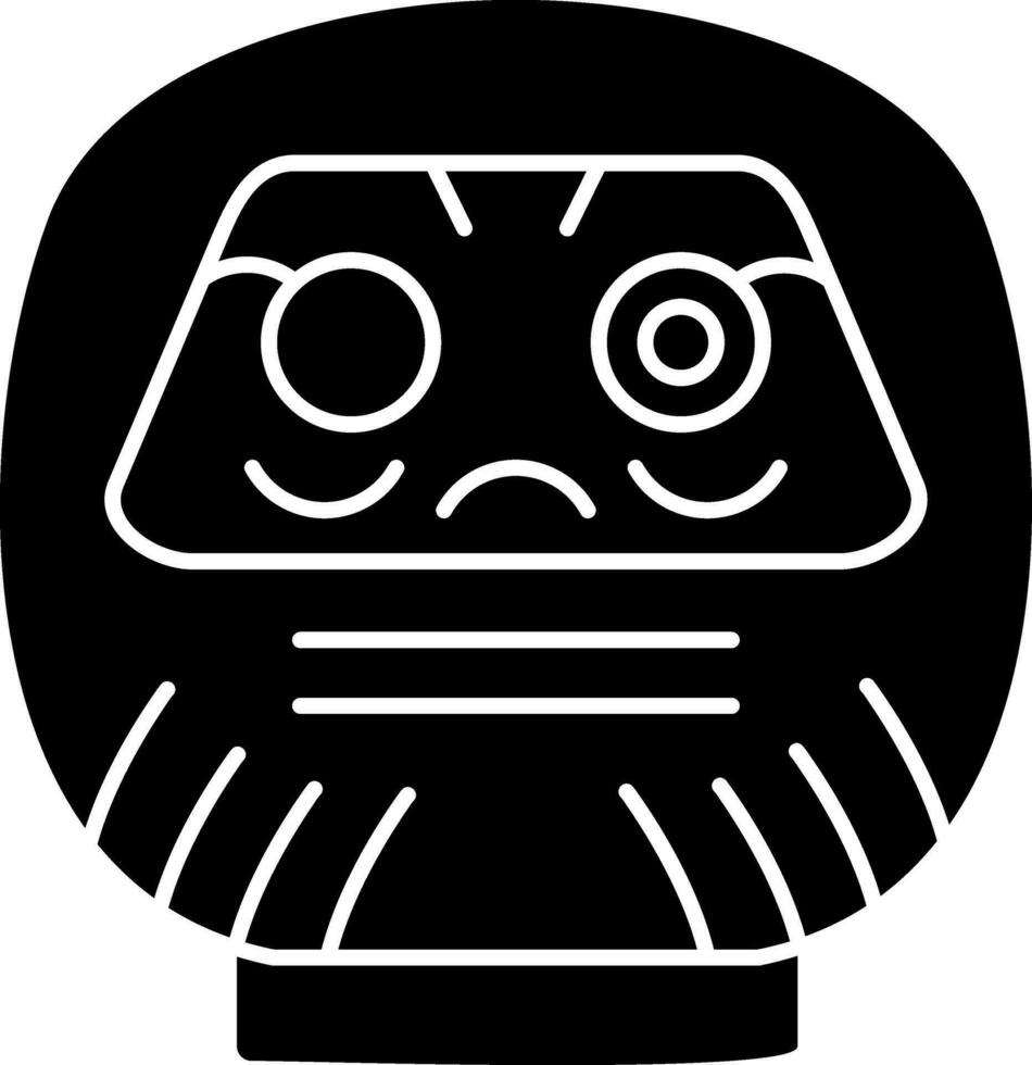 Daruma vector icoon ontwerp