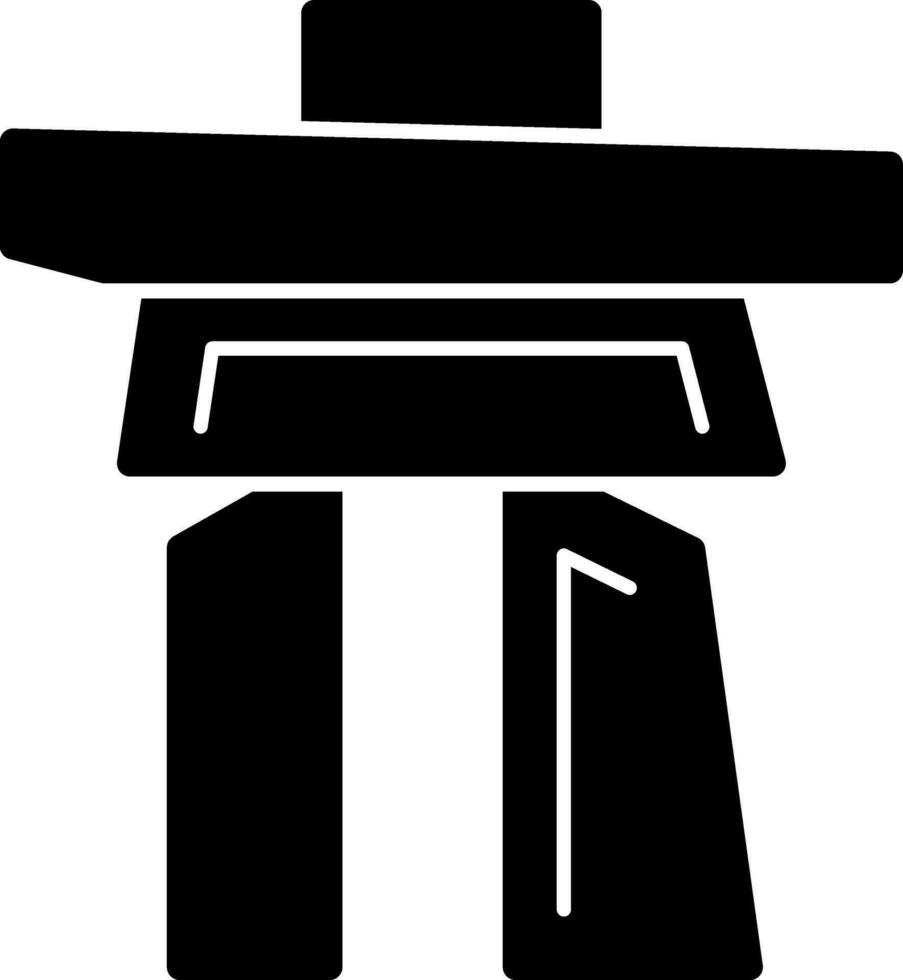 inukshuk vector icoon ontwerp