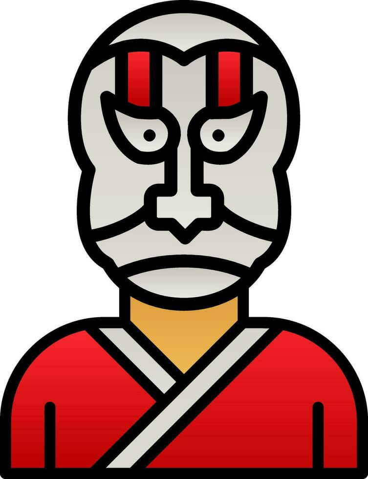 kabuki vector icoon ontwerp