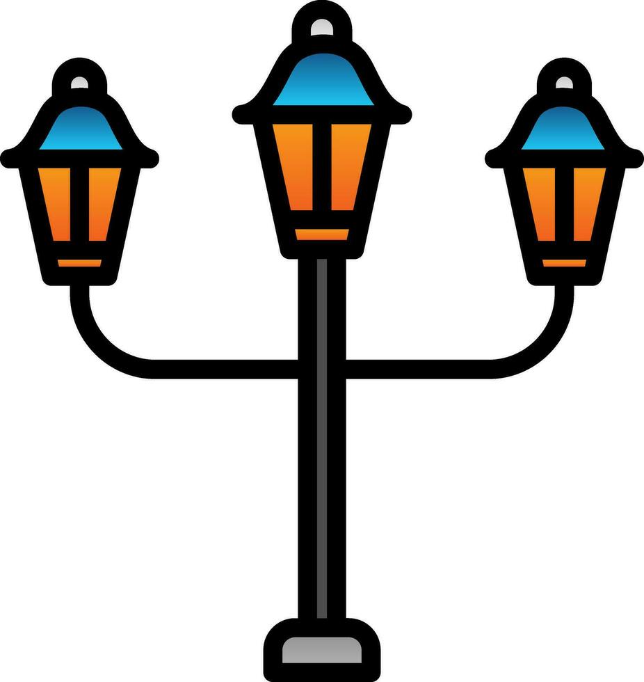 straat lamp vector icoon ontwerp