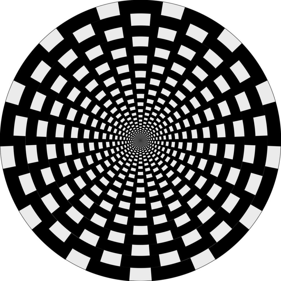 achtergrond tunnel diep gat cirkel mysterieus zwart en wit vector