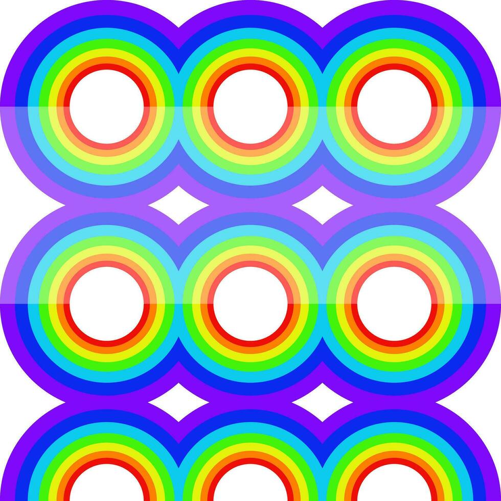 regenboog achtergrond naadloos cirkel kleurrijk meetkundig vorm vector