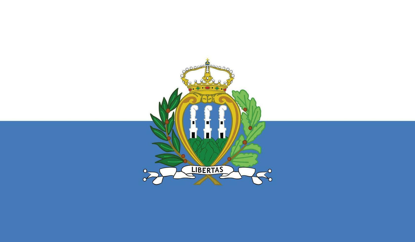 vlag van san marino vector