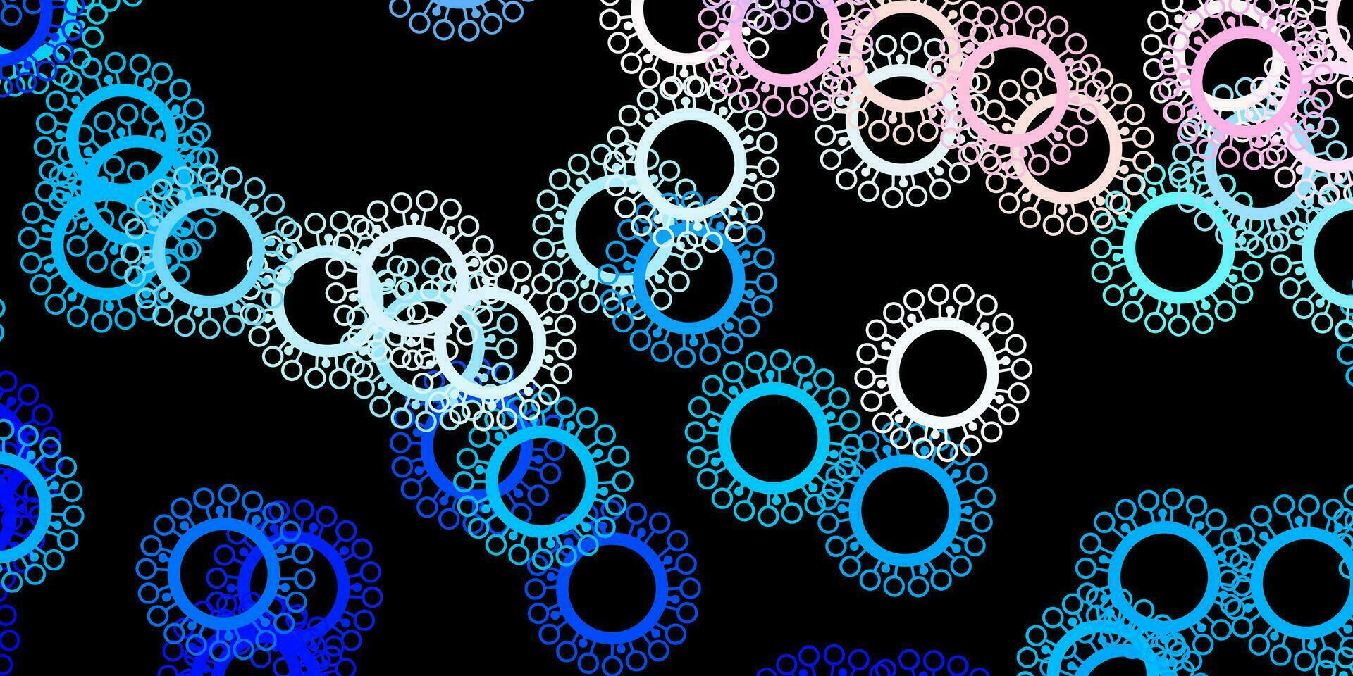 donkerroze, blauwe vectormalplaatje met grieptekens. vector