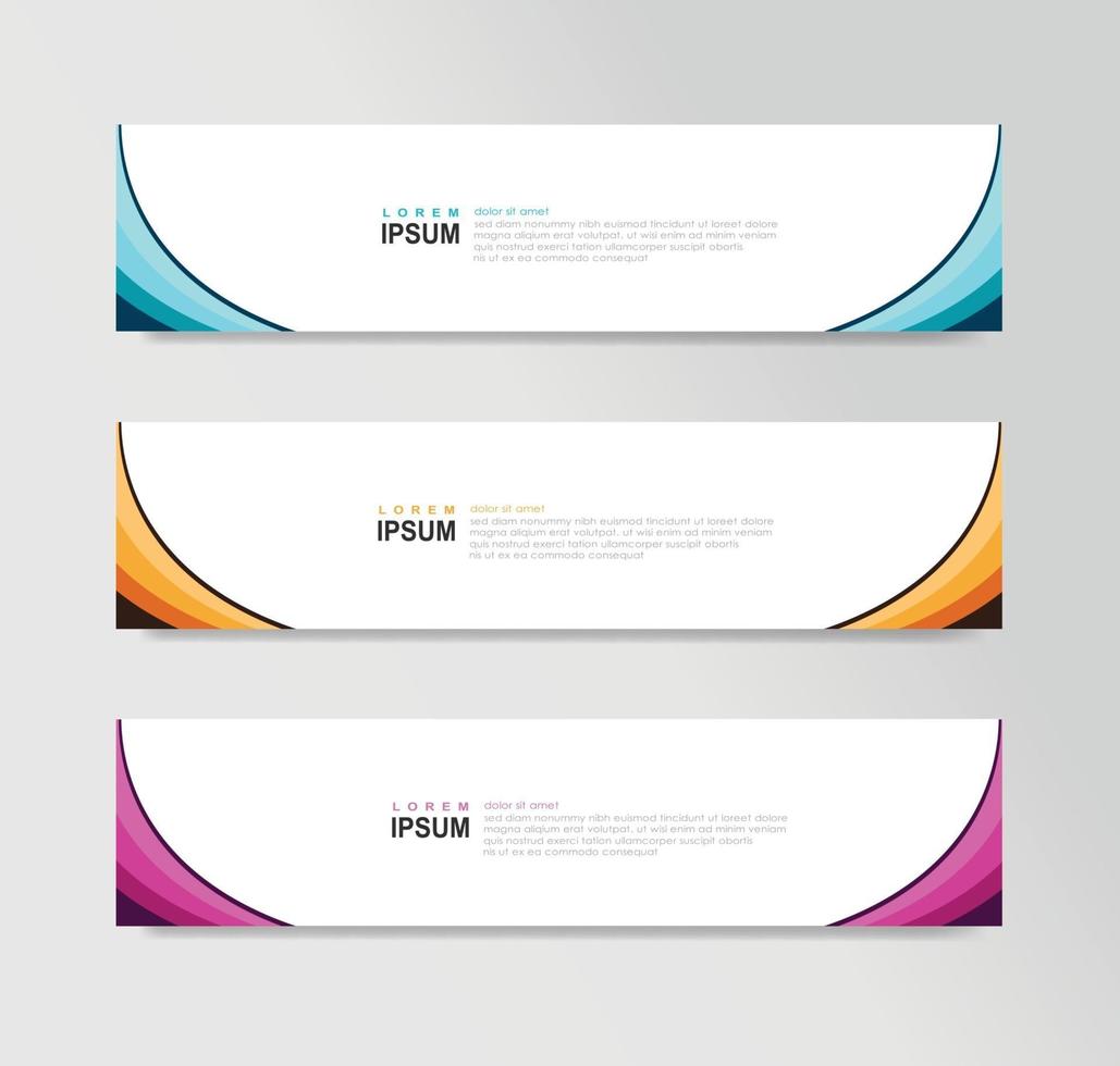 vector abstracte banner ontwerp websjabloon