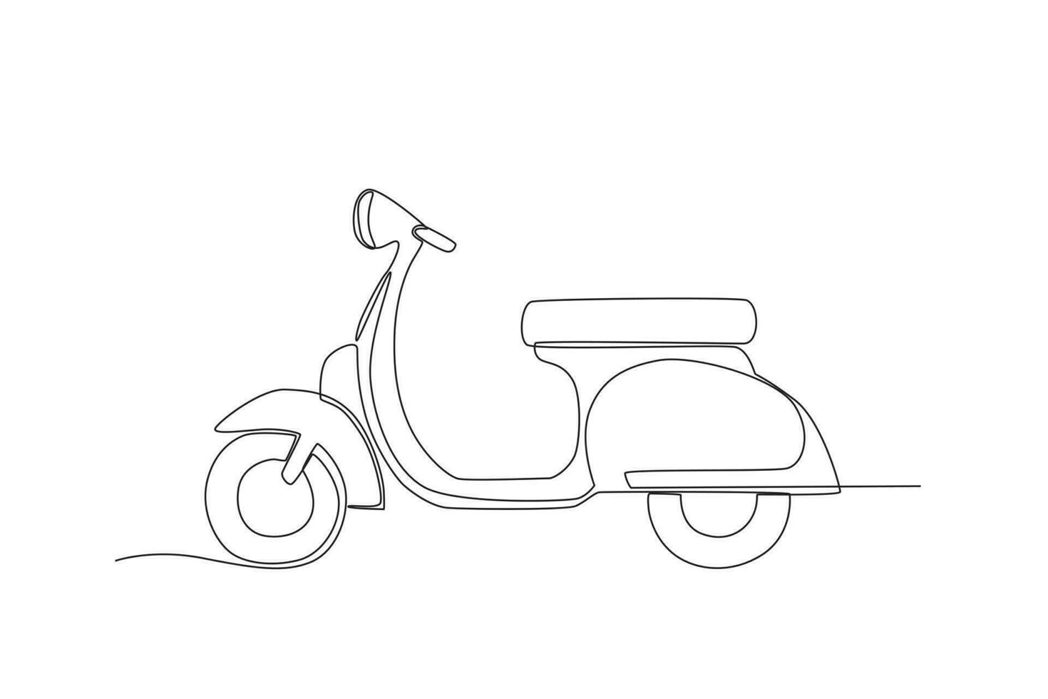 een vespa motor vector