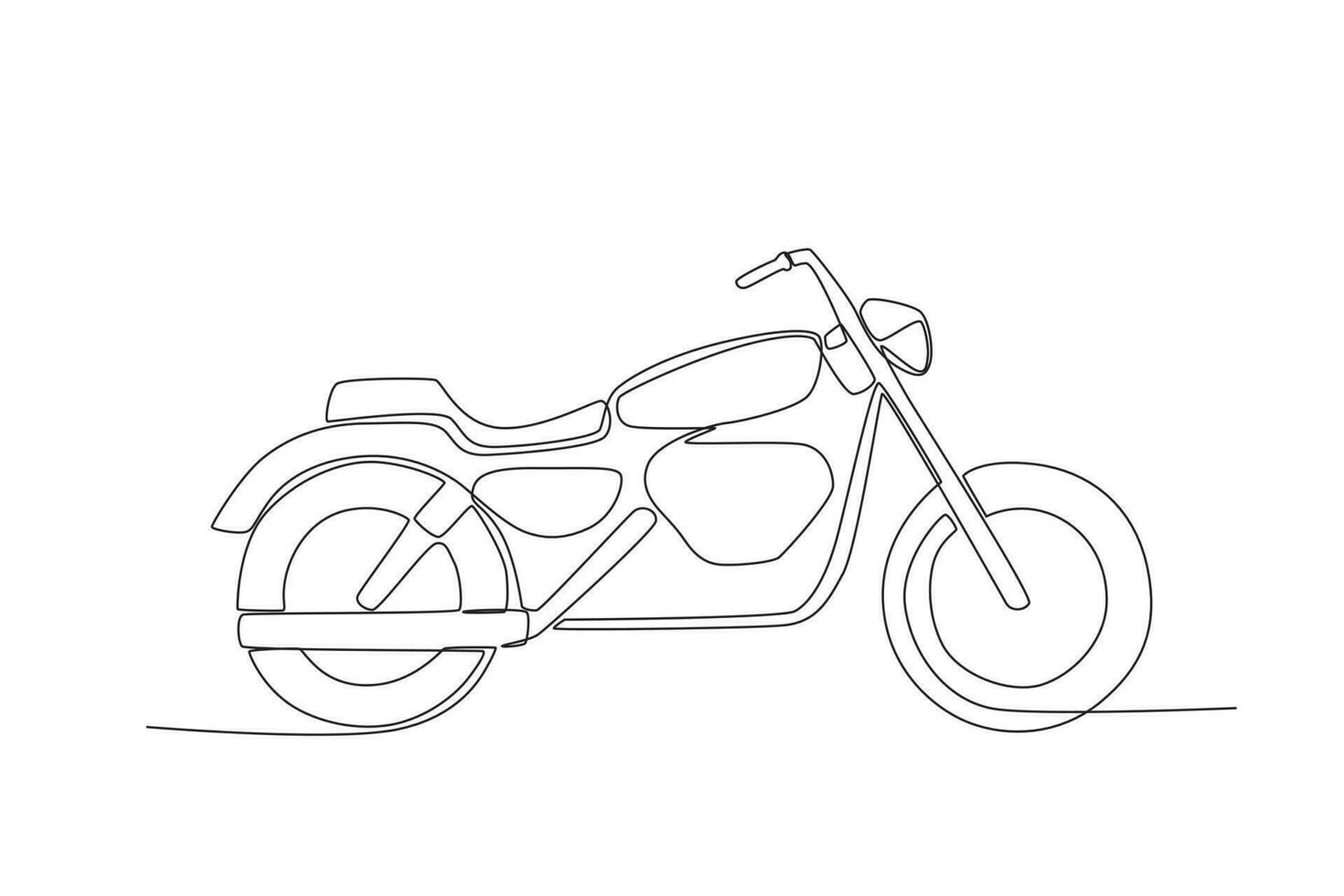 een klassiek motorfiets vector