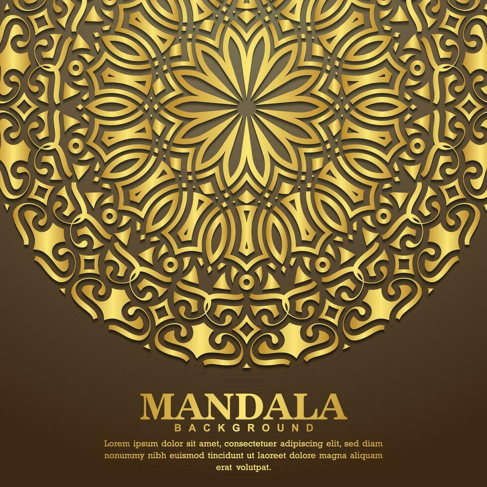 luxe sier mandala achtergrond met Arabische islamitische Oost-patroon stijl premium vector