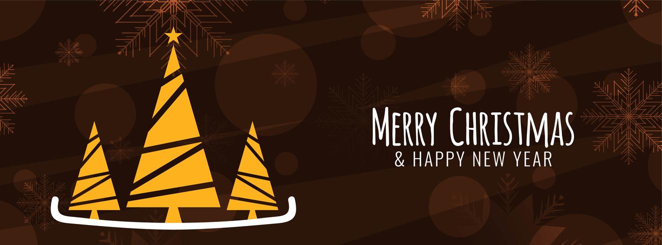 Elegant Merry Christmas-bannermalplaatje vector