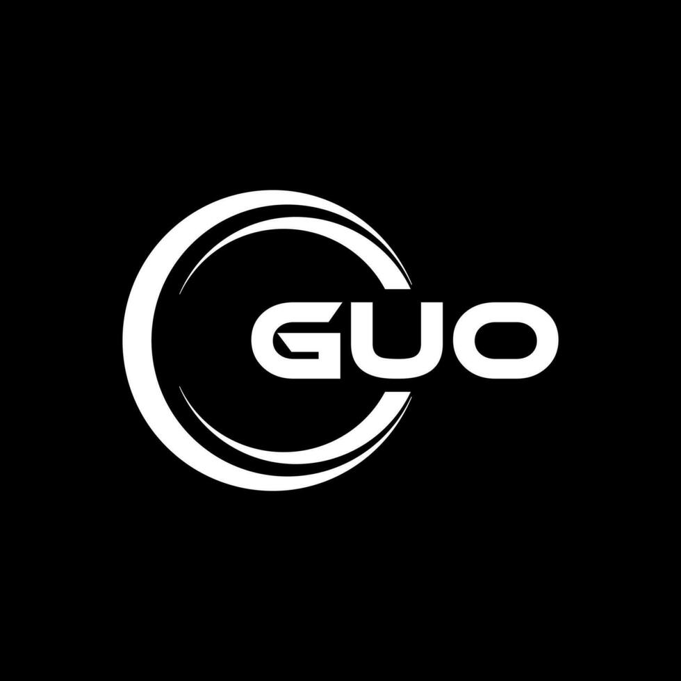 guo logo ontwerp, inspiratie voor een uniek identiteit. modern elegantie en creatief ontwerp. watermerk uw succes met de opvallend deze logo. vector