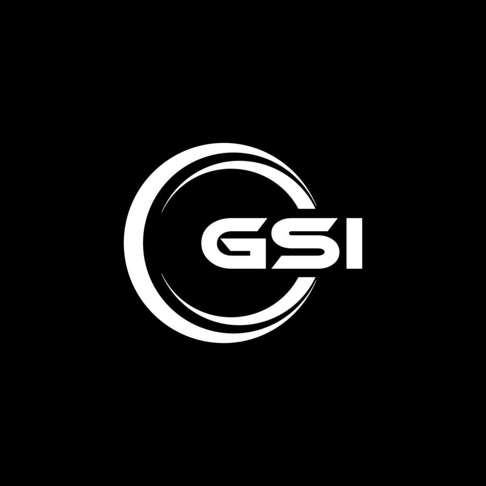 gsi logo ontwerp, inspiratie voor een uniek identiteit. modern elegantie en creatief ontwerp. watermerk uw succes met de opvallend deze logo. vector