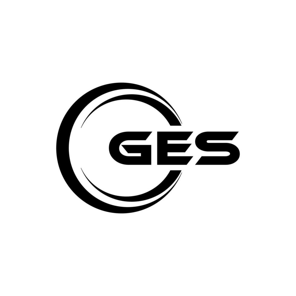 ges logo ontwerp, inspiratie voor een uniek identiteit. modern elegantie en creatief ontwerp. watermerk uw succes met de opvallend deze logo. vector