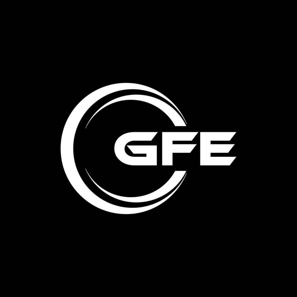 gfe logo ontwerp, inspiratie voor een uniek identiteit. modern elegantie en creatief ontwerp. watermerk uw succes met de opvallend deze logo. vector