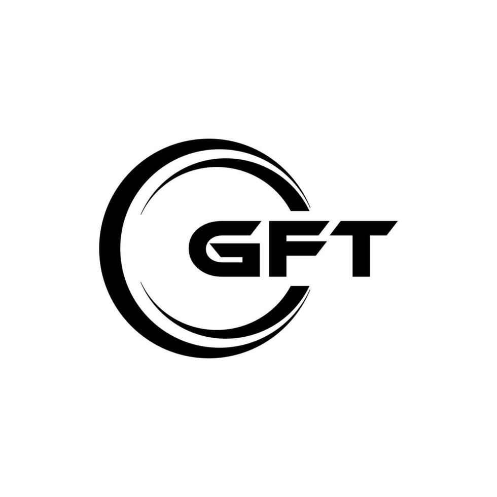 gft logo ontwerp, inspiratie voor een uniek identiteit. modern elegantie en creatief ontwerp. watermerk uw succes met de opvallend deze logo. vector