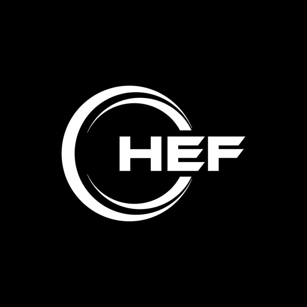 hef brief logo ontwerp, inspiratie voor een uniek identiteit. modern elegantie en creatief ontwerp. watermerk uw succes met de opvallend deze logo. vector