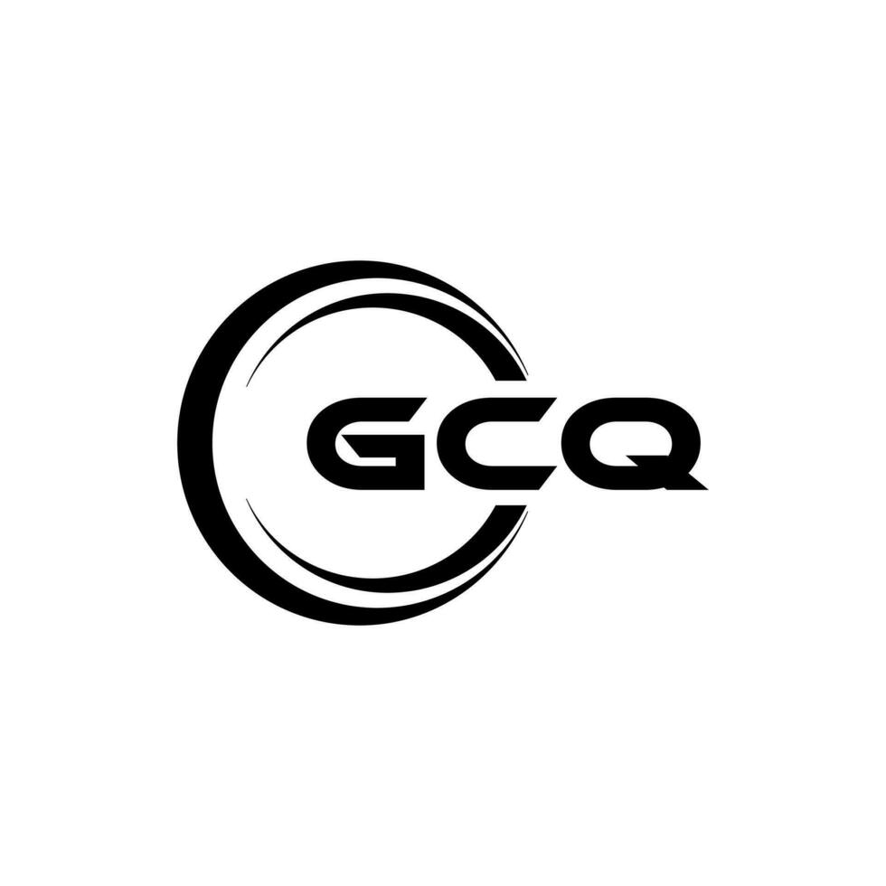 gcq logo ontwerp, inspiratie voor een uniek identiteit. modern elegantie en creatief ontwerp. watermerk uw succes met de opvallend deze logo. vector