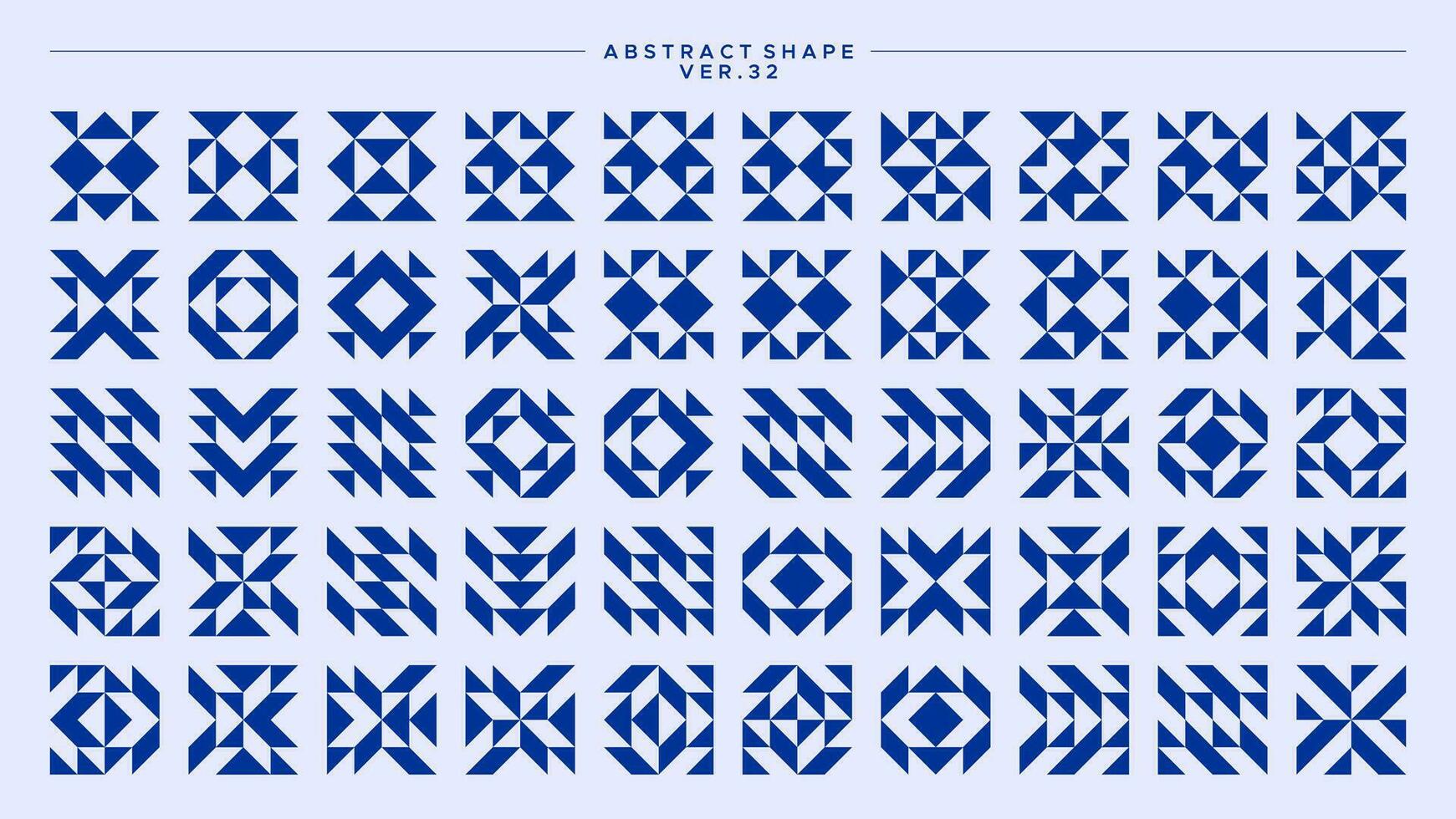 reeks van scherp lijn abstract eenvoudig vorm patroon ontwerp vector