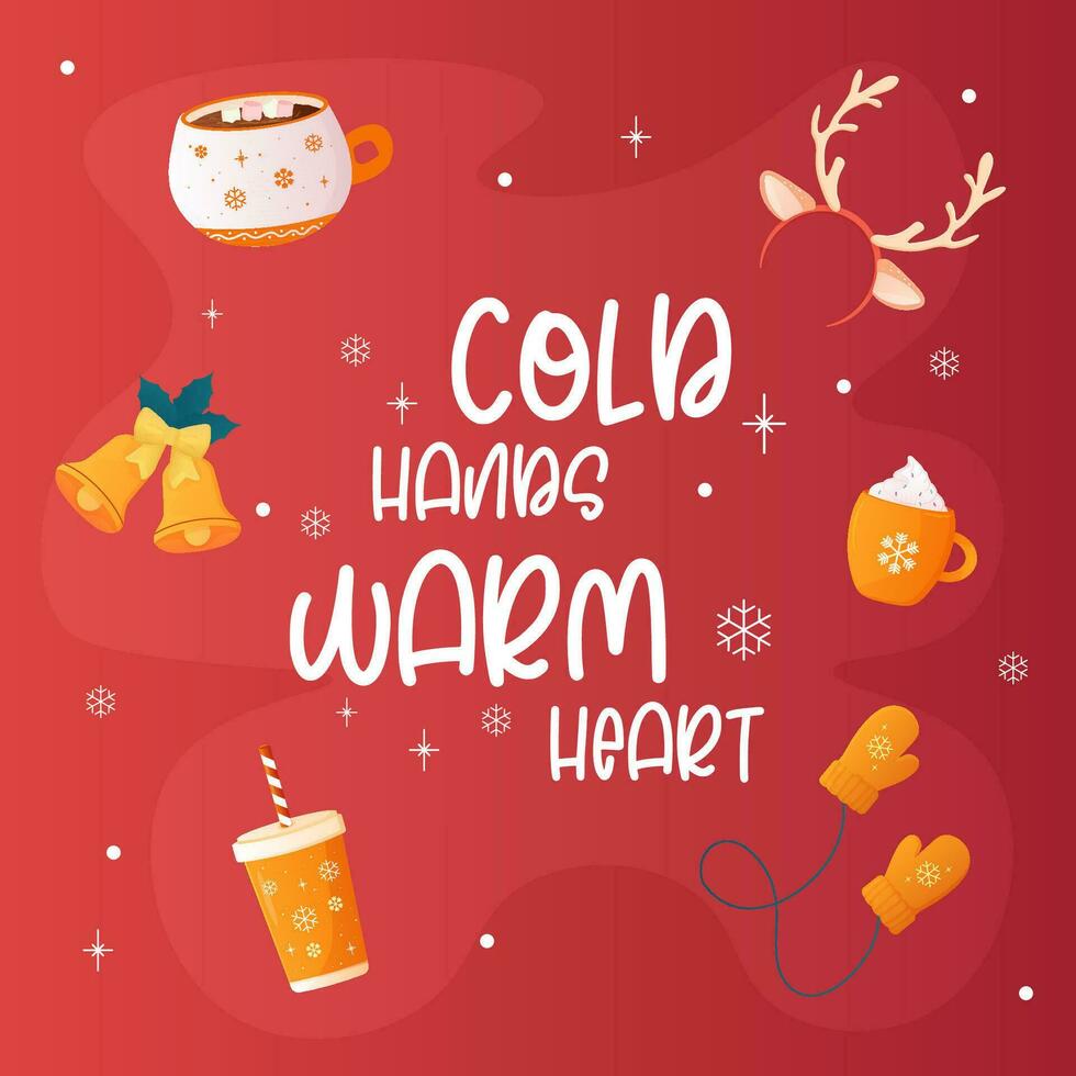 winter inscriptie, Gefeliciteerd, belettering. hulst vrolijk, vrolijk Kerstmis vector