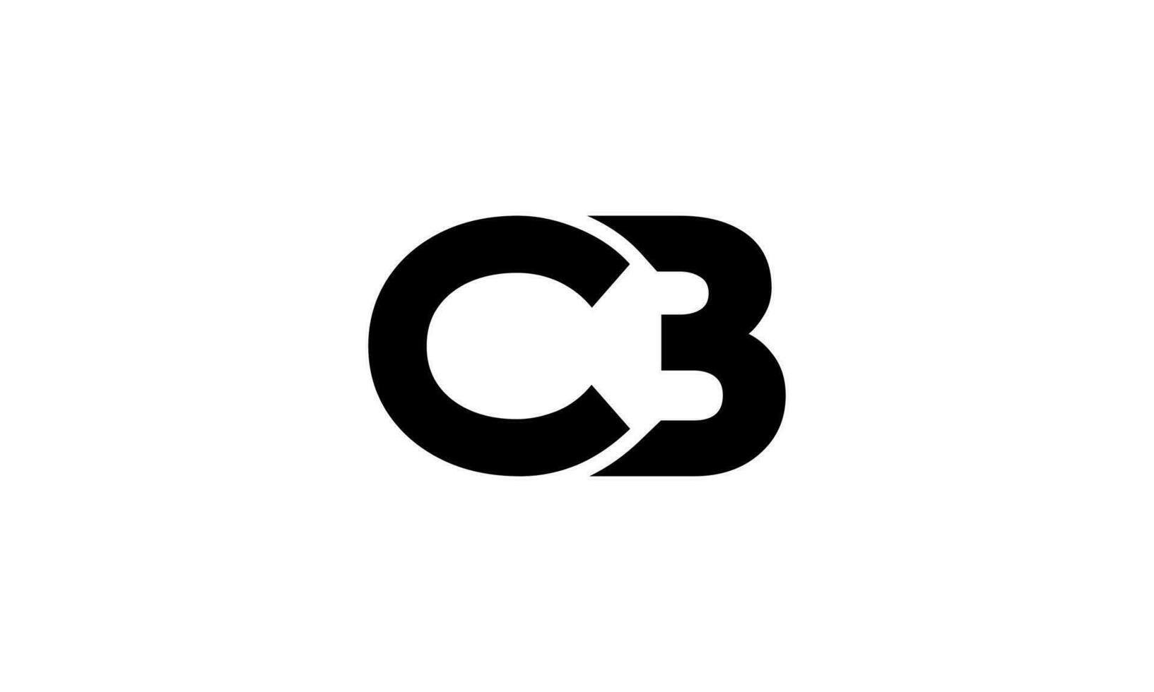 brief cb logo ontwerp. eerste brief cb logo in zier achtergrond. vrij vector