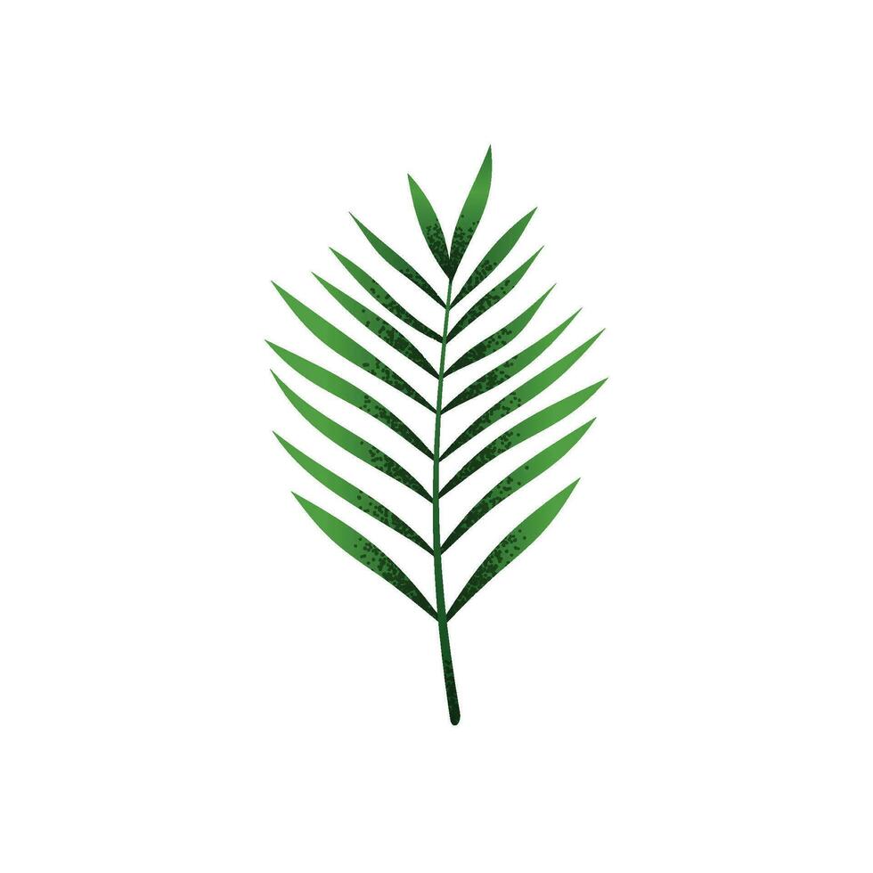 tropisch groen bladeren geïsoleerd illustratie vector