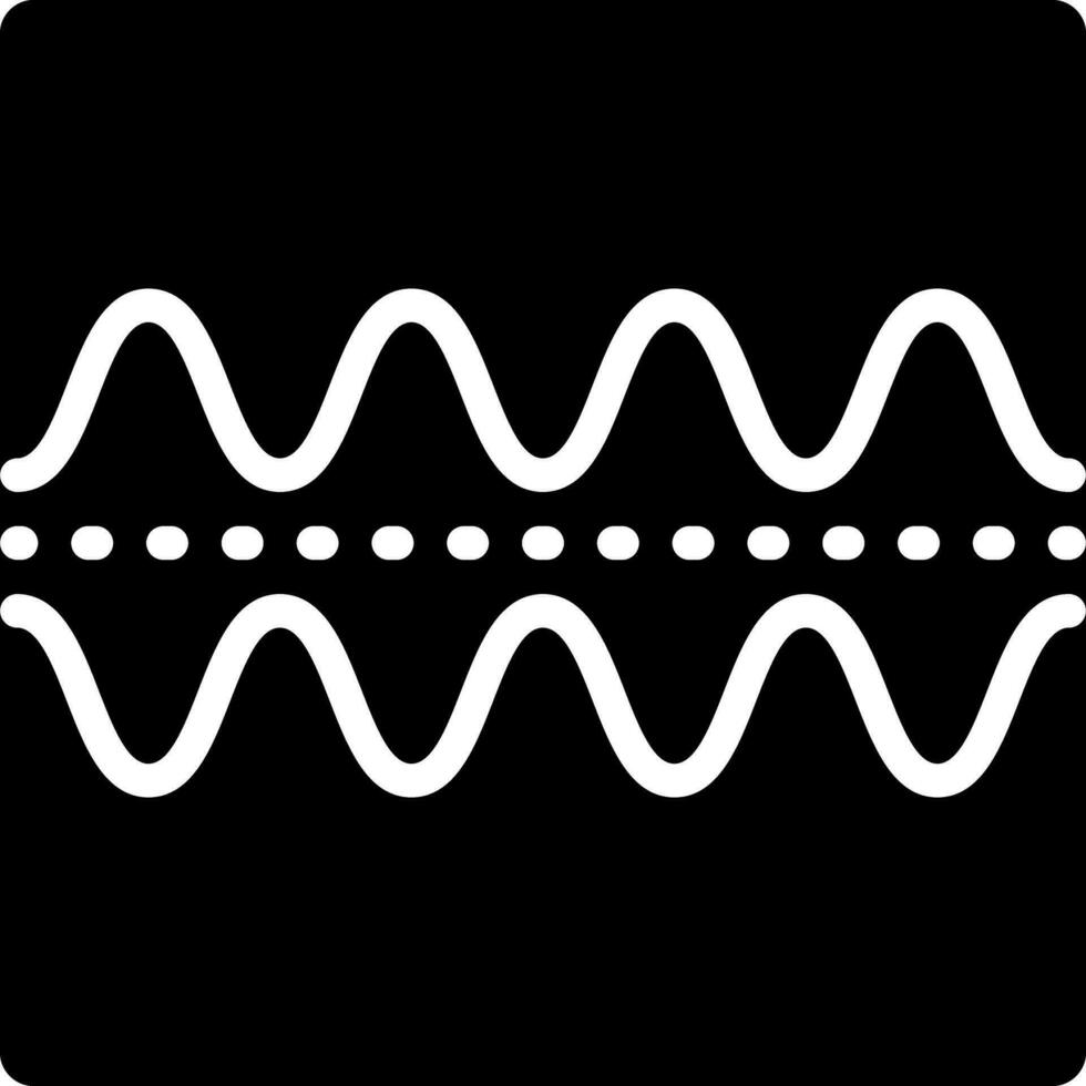 solide icoon voor frequenties vector