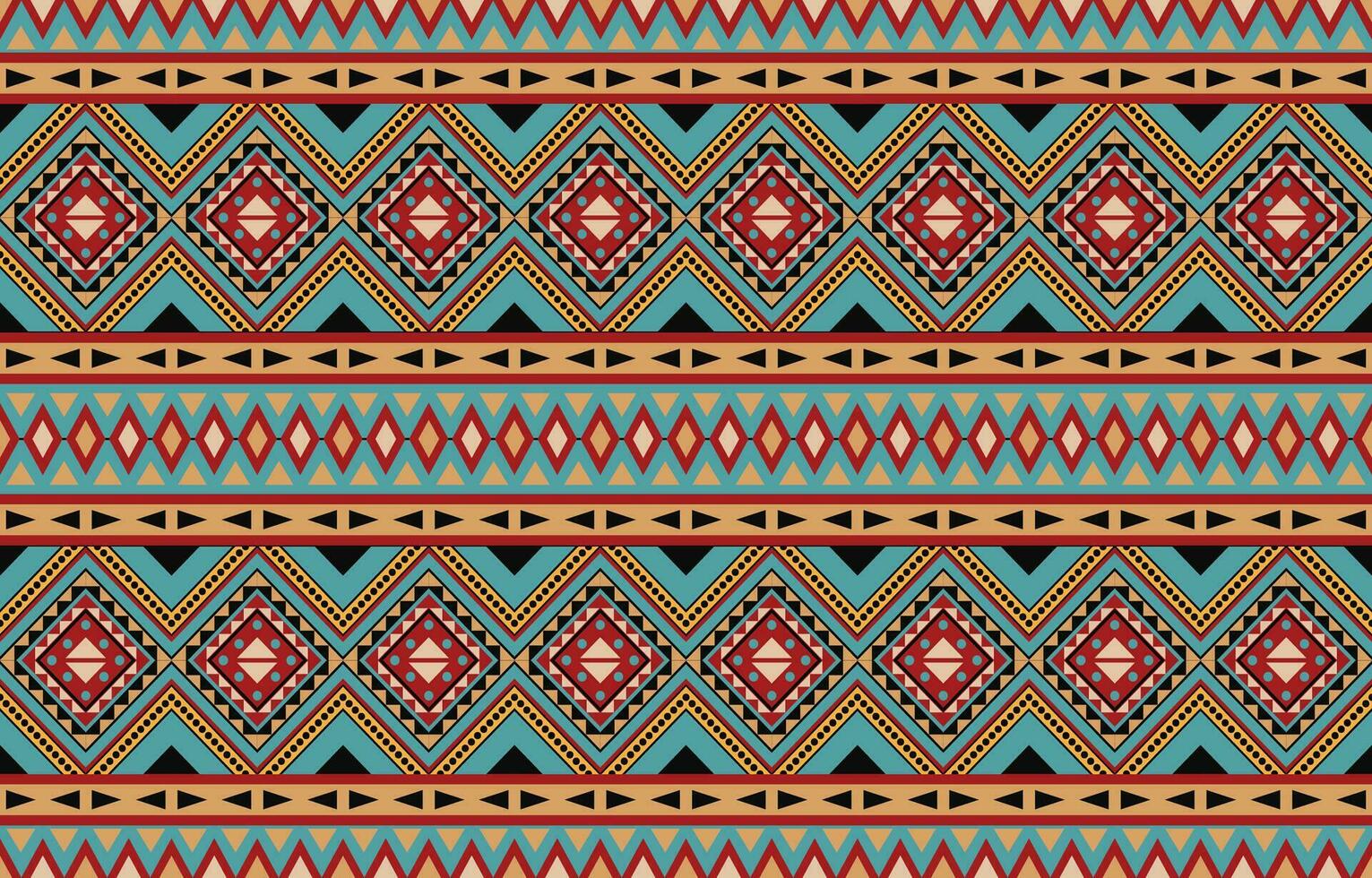 etnisch abstract ikat kunst. aztec ornament afdrukken. meetkundig etnisch patroon naadloos kleur oosters. ontwerp voor achtergrond ,gordijn, tapijt, behang, kleding, inpakken, batik, vector illustratie.