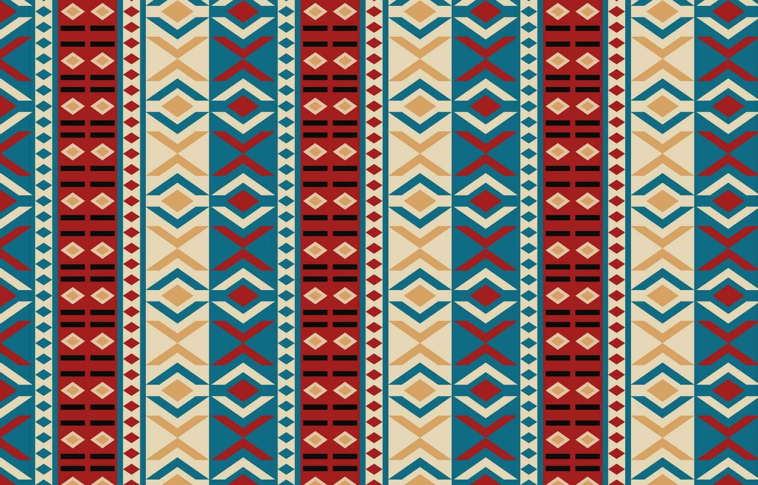 etnisch abstract ikat kunst. aztec ornament afdrukken. meetkundig etnisch patroon naadloos kleur oosters. ontwerp voor achtergrond ,gordijn, tapijt, behang, kleding, inpakken, batik, vector illustratie.