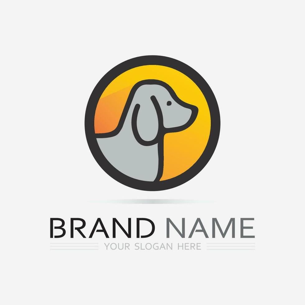 hond logo en icoon dier vector illustratie ontwerp grafisch