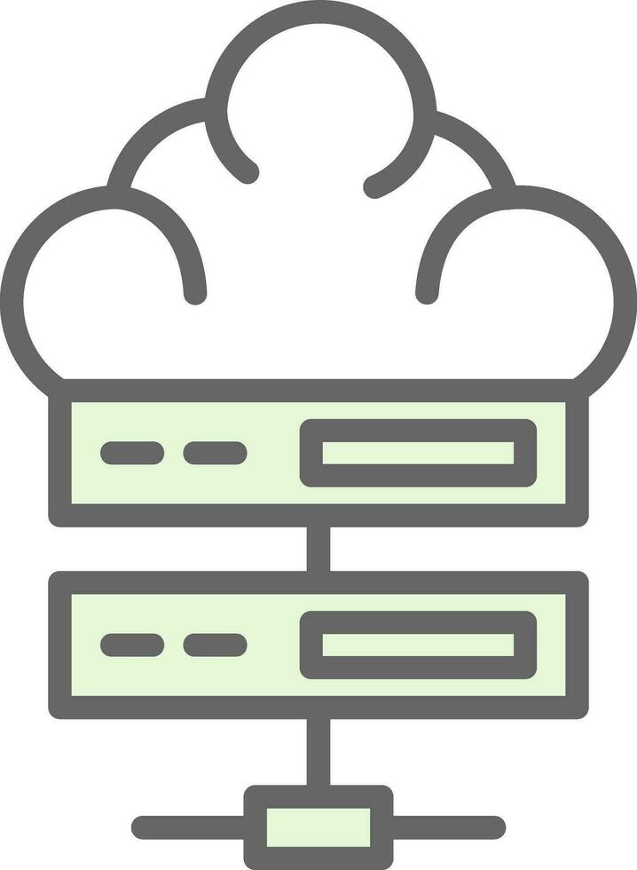 wolk server vector icoon ontwerp