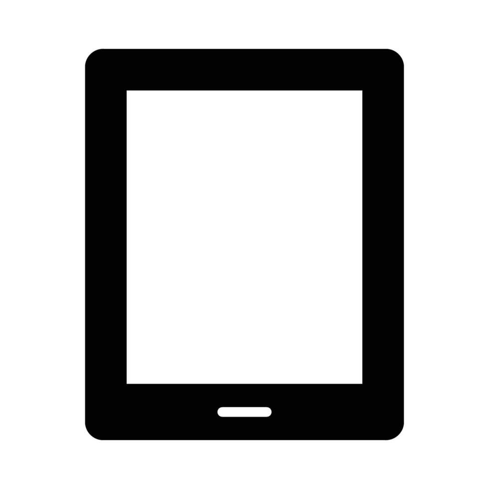 tablet vector glyph icoon voor persoonlijk en reclame gebruiken.