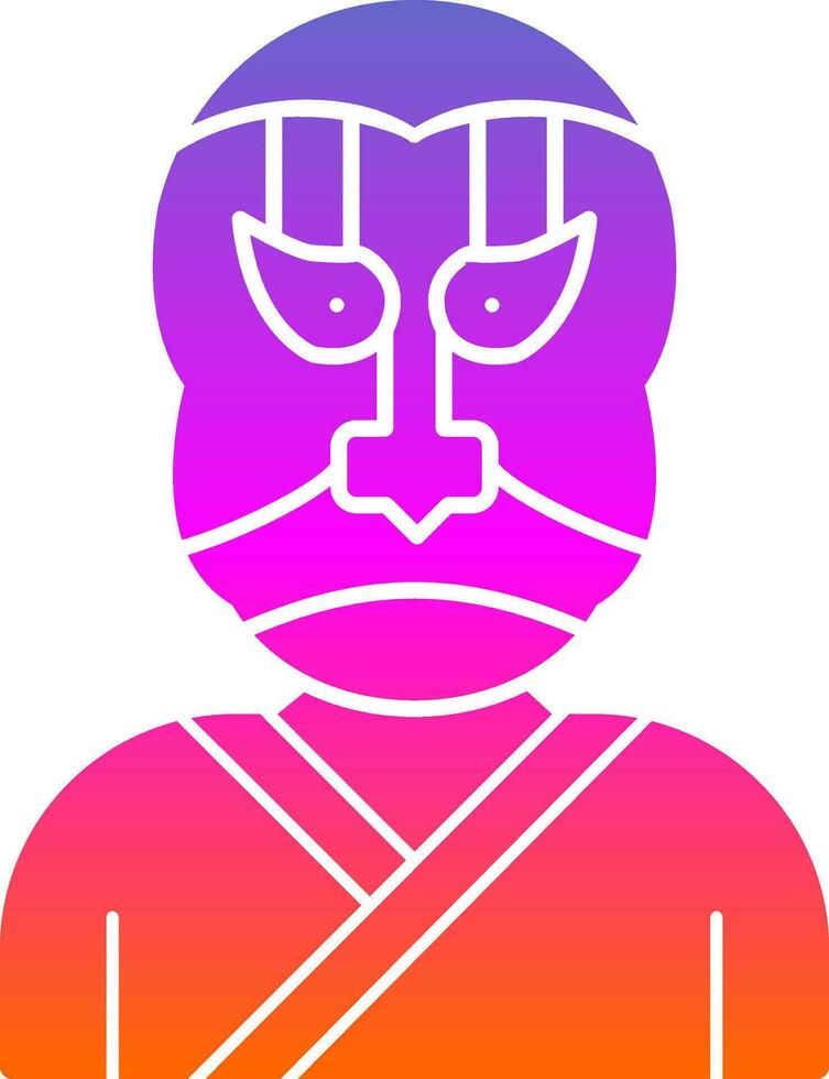 kabuki vector icoon ontwerp