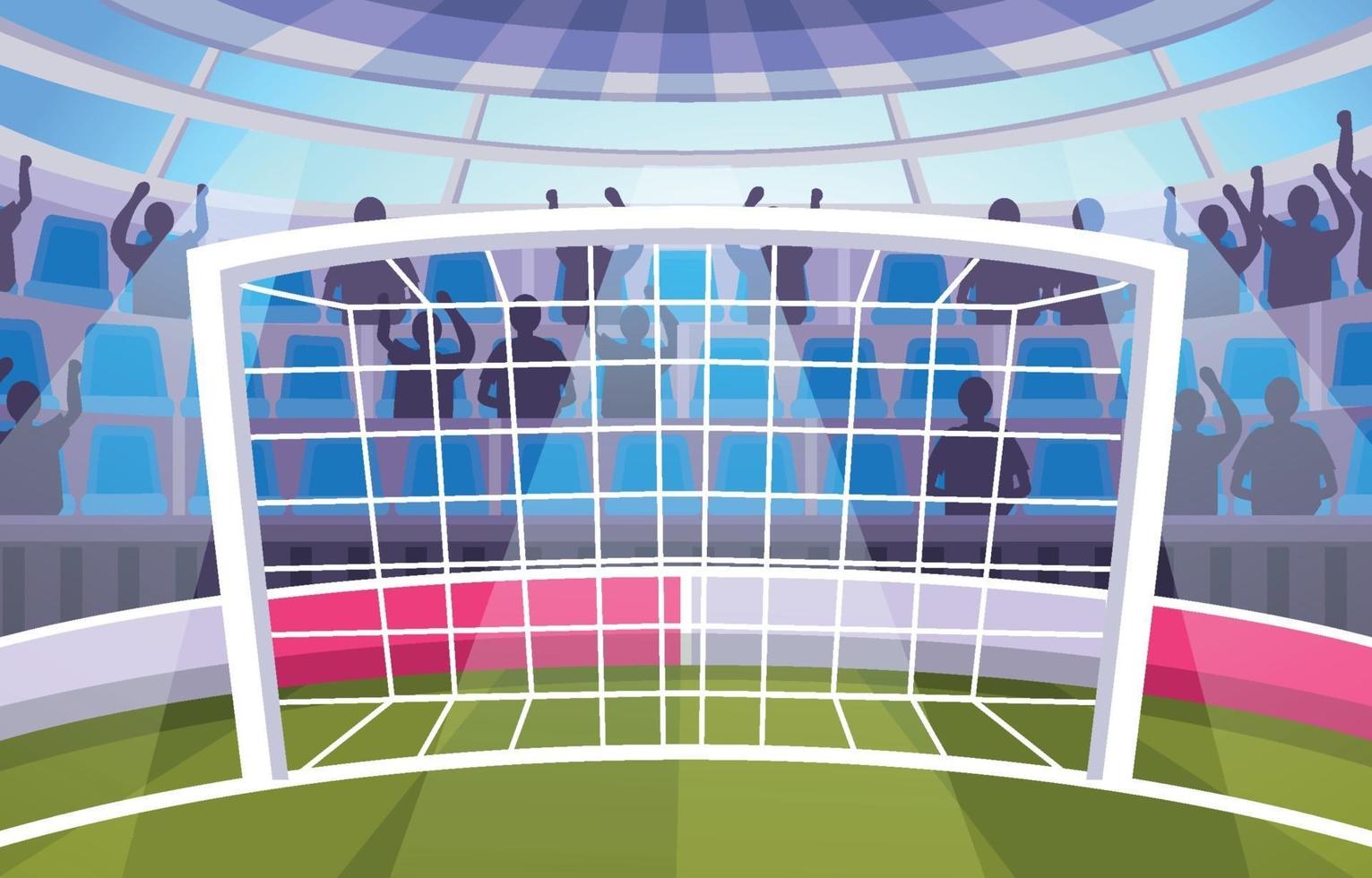 voetbalstadion achtergrond vector