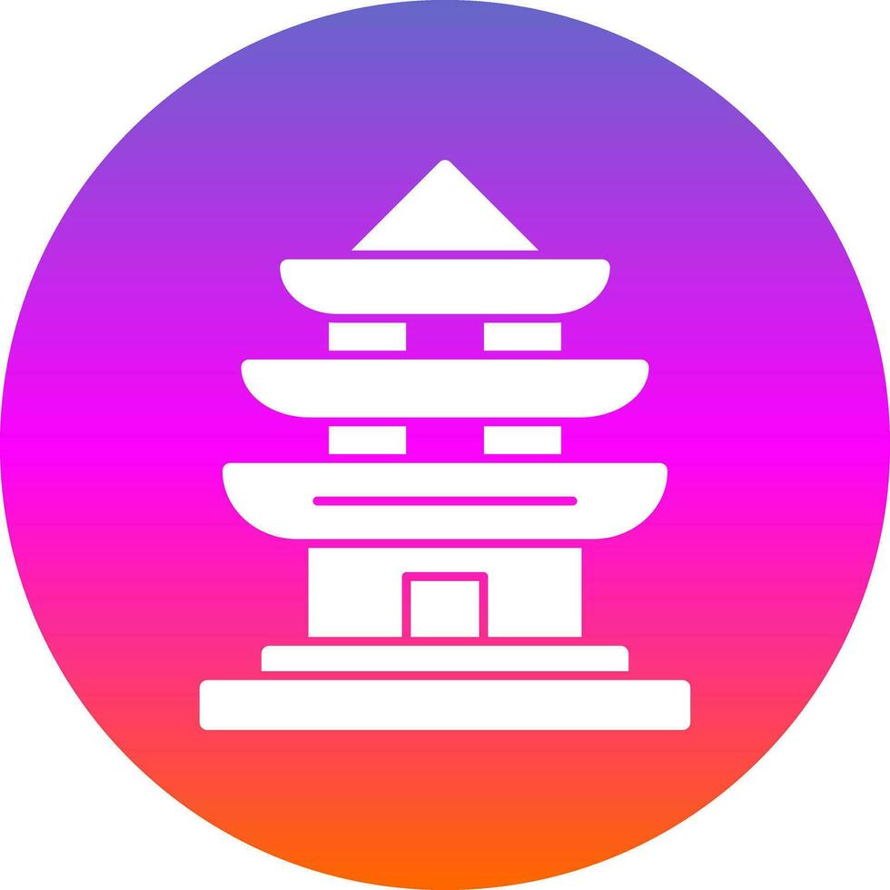 pagode vector icoon ontwerp