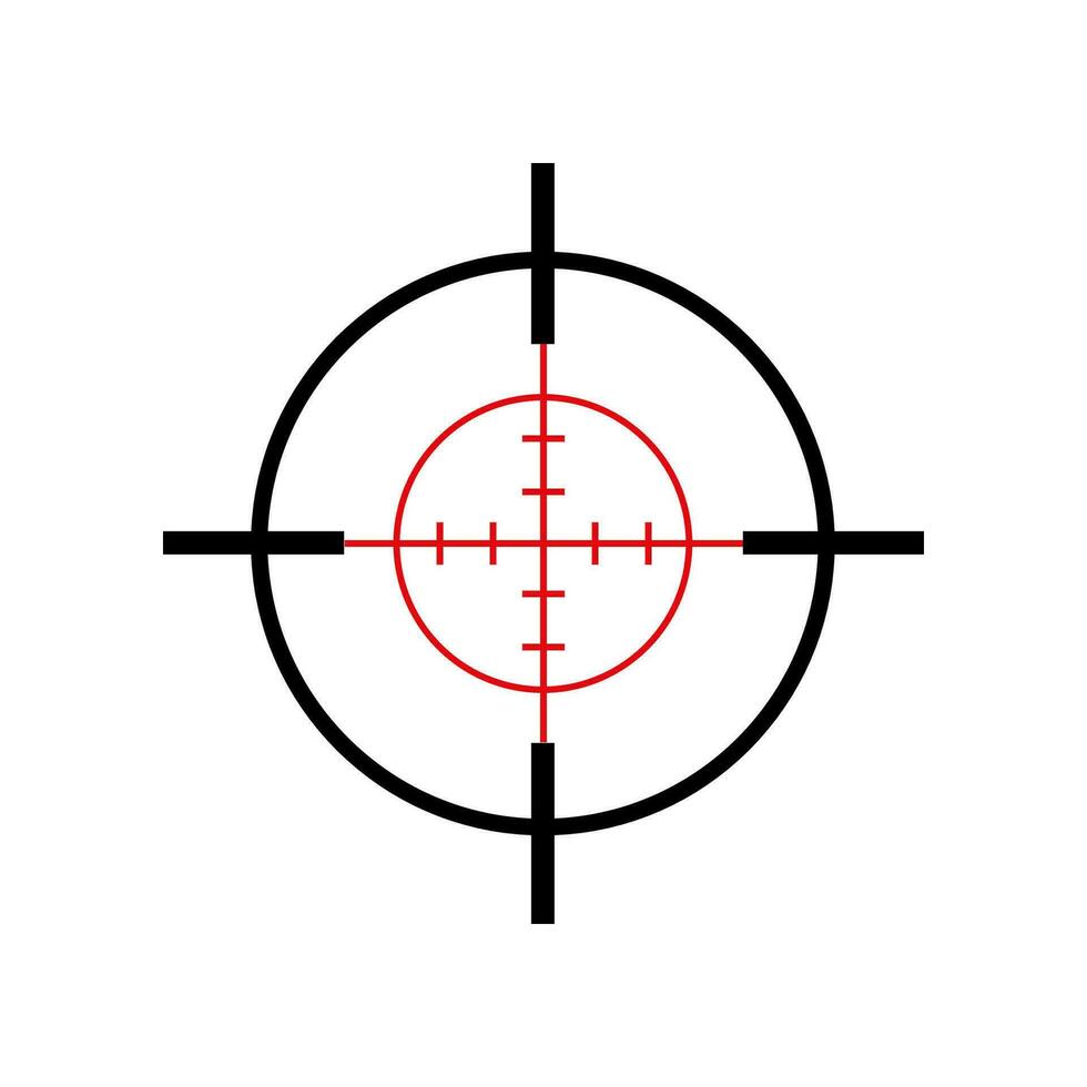 crosshair vector geïsoleerd Aan wit achtergrond