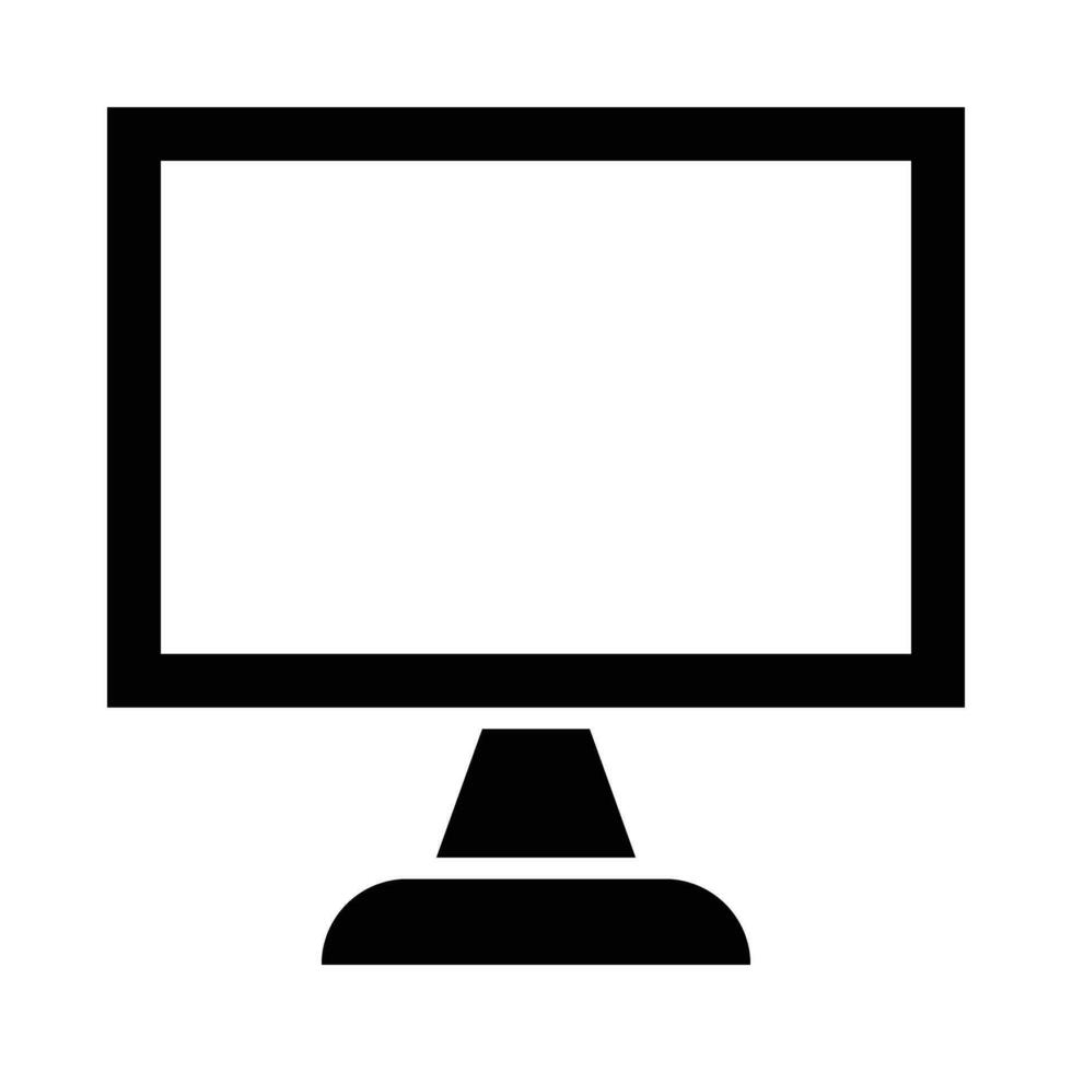 computer scherm vector glyph icoon voor persoonlijk en reclame gebruiken.