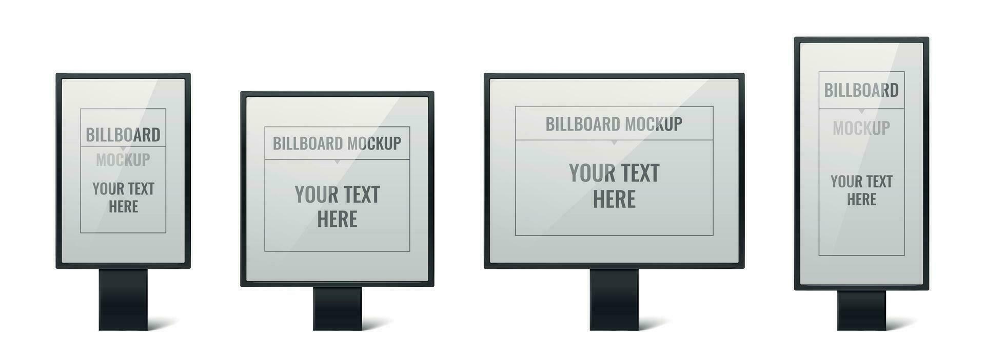 aanplakbord reclame reeks vector