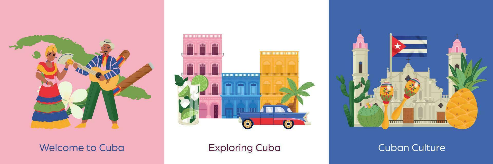 Cuba ontwerp concept vector