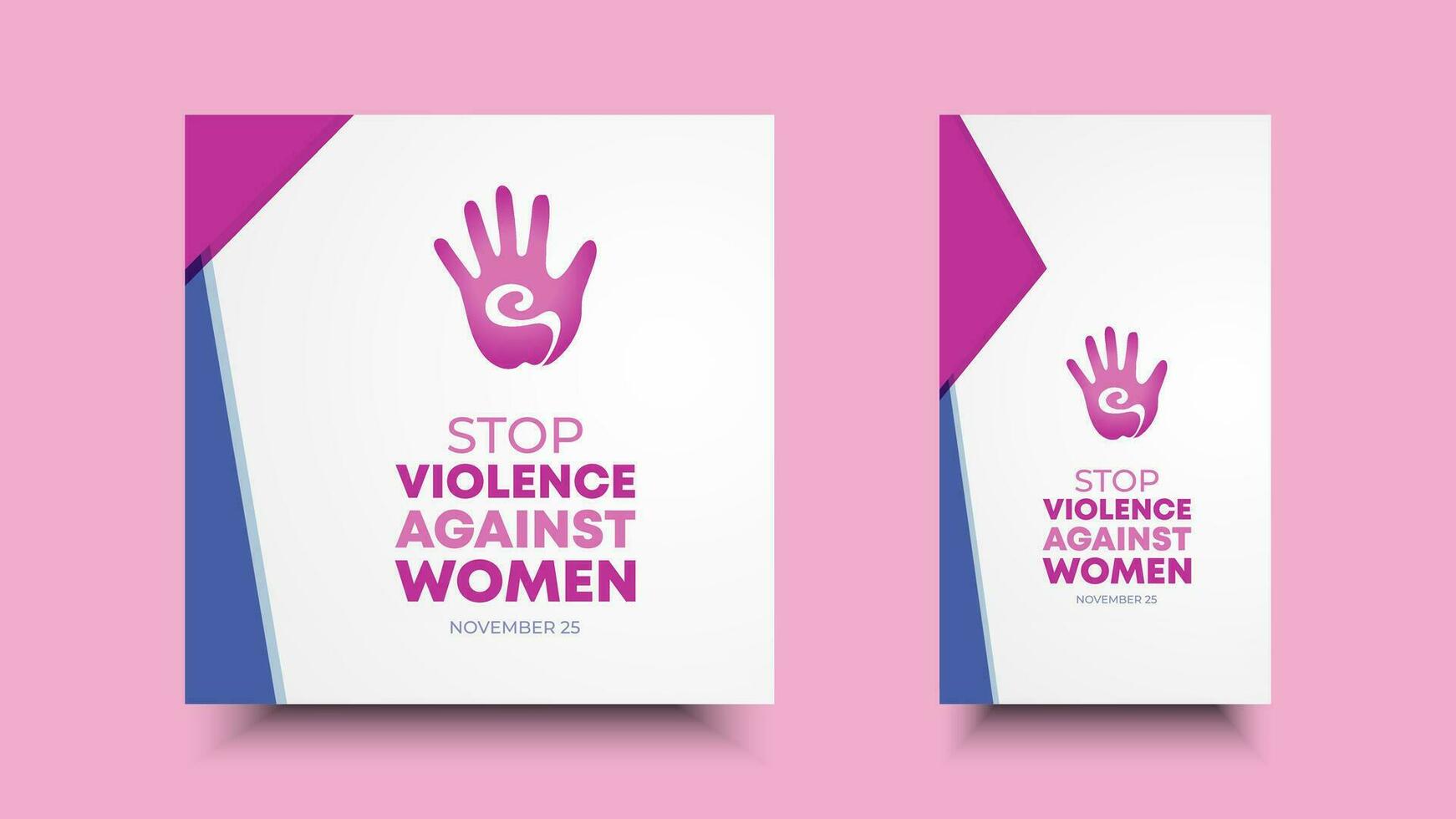 Internationale dag voor de eliminatie van geweld tegen Dames. ontwerp voor presentaties, achtergronden, spandoeken, affiches, covers vector