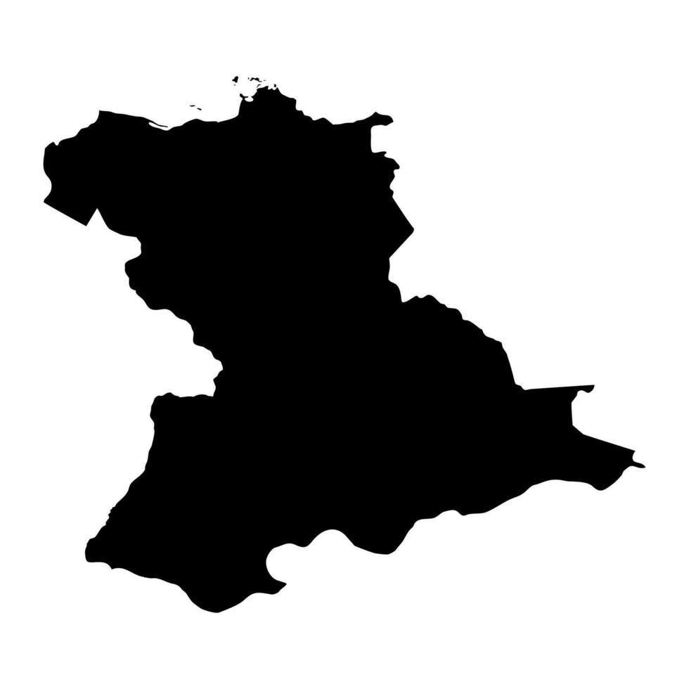 anzoategui staat kaart, administratief divisie van Venezuela. vector