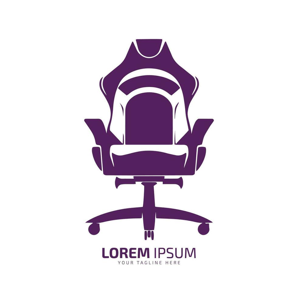 een logo van stoel, kantoor stoel icoon, comfortabel stoel vector silhouet