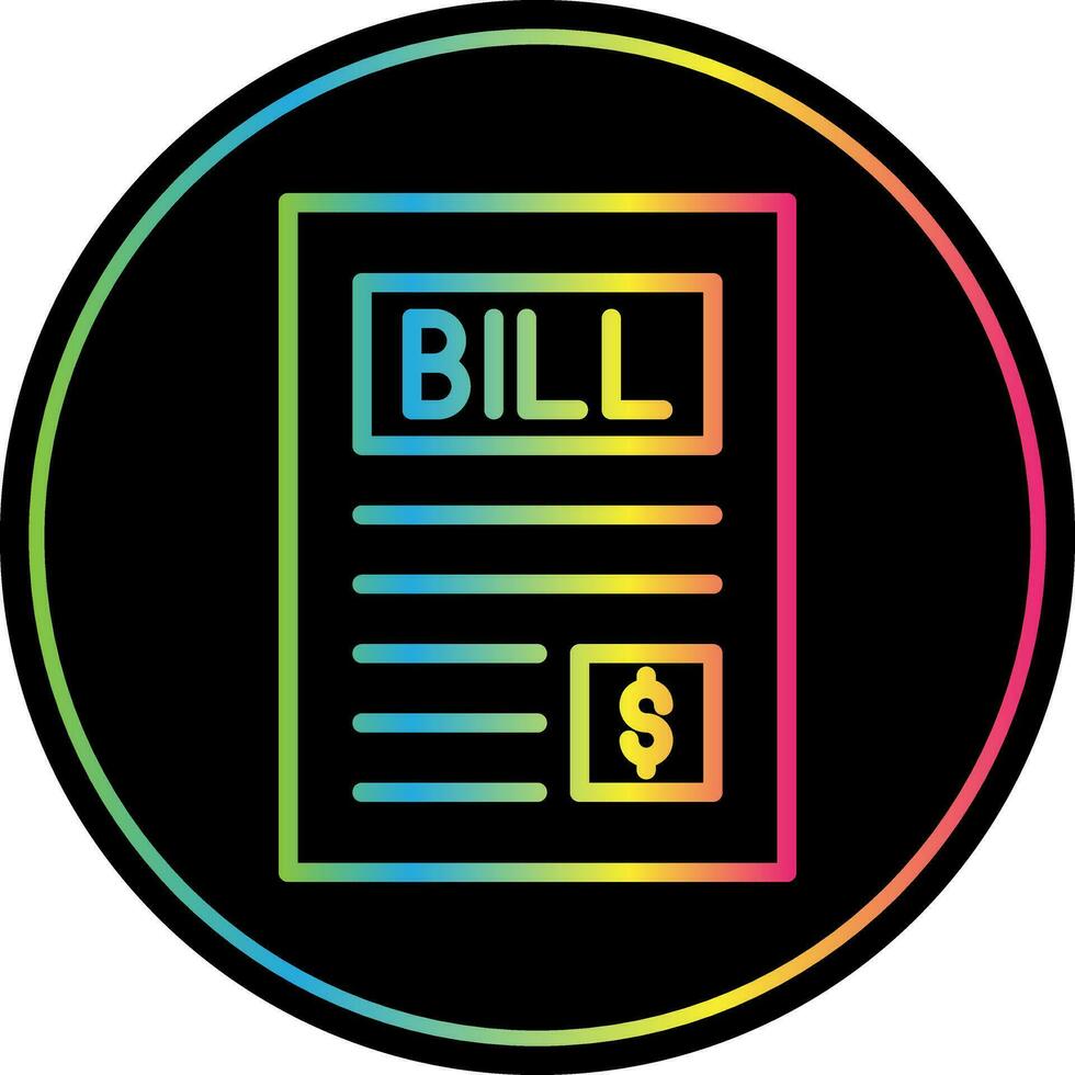 Bill vector icoon ontwerp