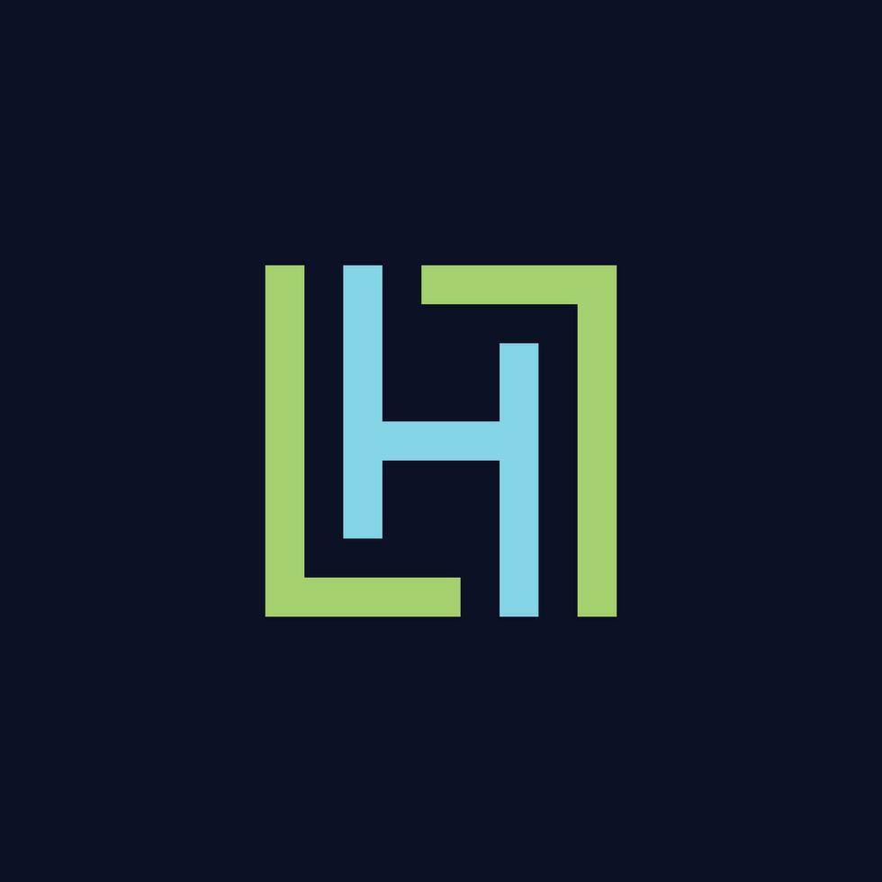 letter h logo pictogram ontwerpsjabloon elementen vector